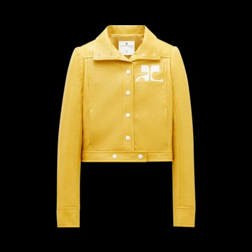 Courrèges Reedition Vinyl Jacket 'Ochre'
