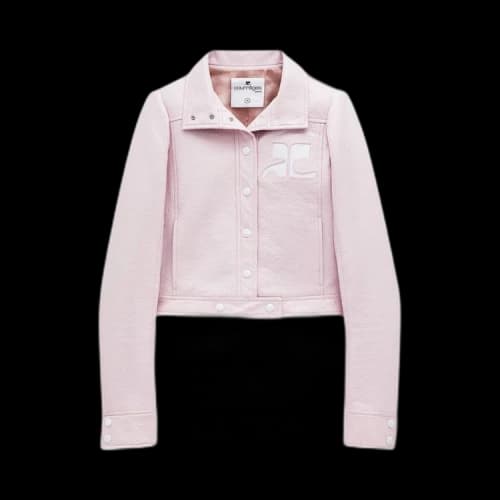 Courrèges Reedition Vinyl Jacket 'Lait De Rose'