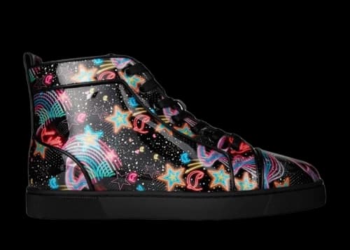 Christian Louboutin Louis Orlato Flat Patent Starlight Multi