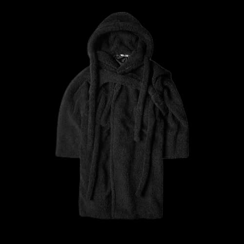 Ottolinger Wrap Teddy Long Coat 'Black'