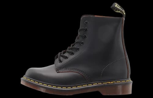 Dr. Martens 1460 Vintage Made In England Lace Up Boot Black Quilon