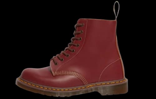 Dr. Martens 1460 Vintage Made In England Lace Up Boot Oxblood Quilon