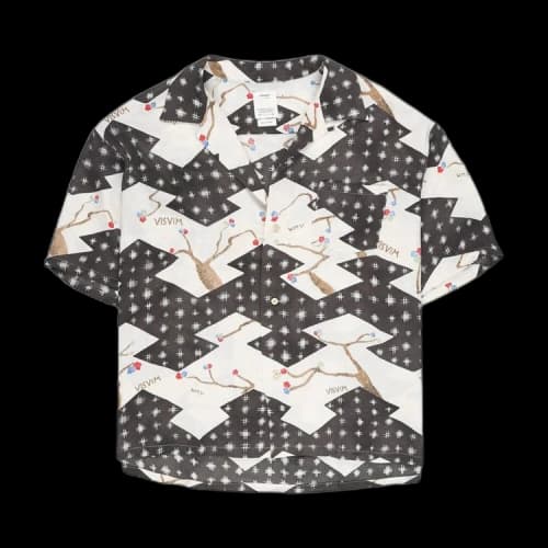 Visvim Crosby Short-Sleeve Silk Shirt 'Black'