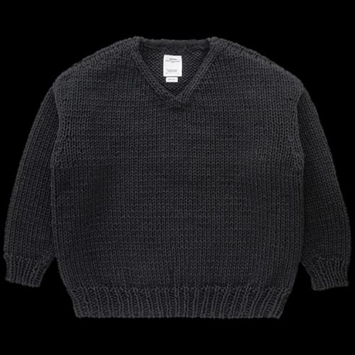 Visvim Amplus V Neck Knit Long-Sleeve 'Black'