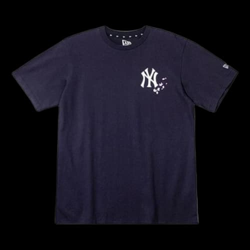 New Era Sakura Print Logo Short Sleeve Navy