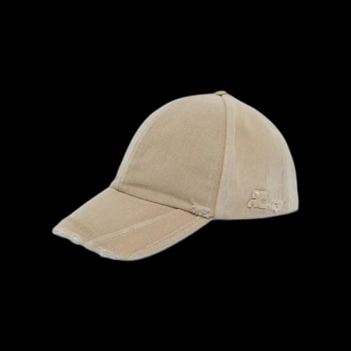 Courrèges Cotton Signature Cap 'Sand'