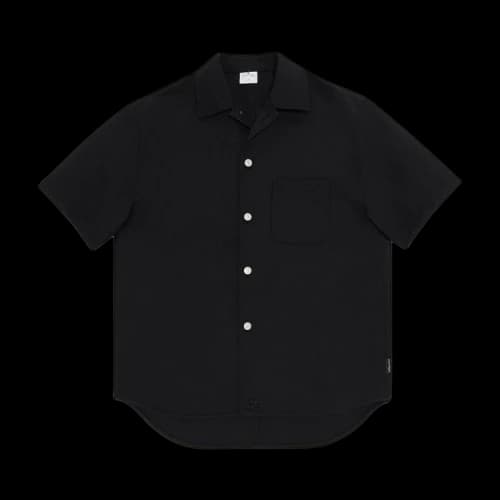 Courrèges Retro Twill Skater Shirt 'Black'