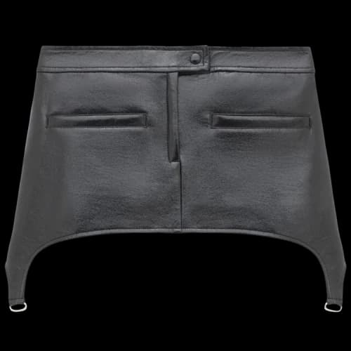 Courrèges Suspenders Mini Skirt 'Black'