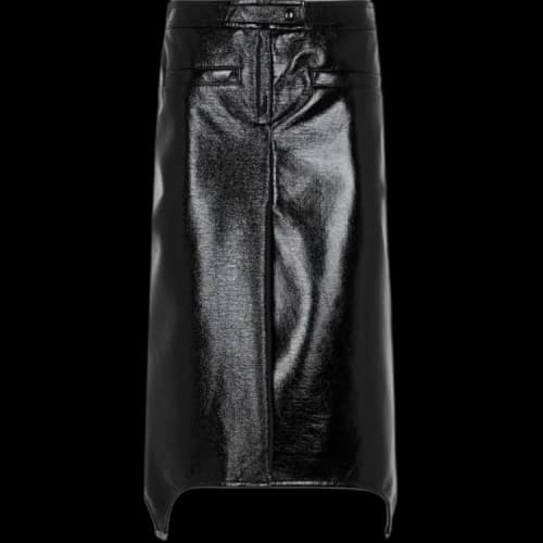 Courrèges Suspenders Long Skirt 'Black'