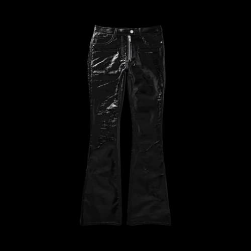 Courrèges Vinyl Zipped Pants 'Black'