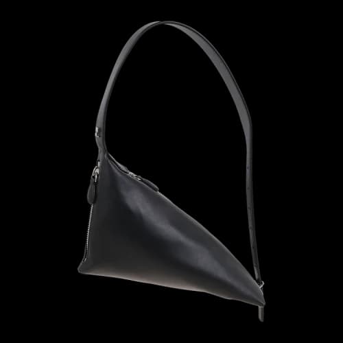 Courrèges Baby Shark Leather Bag 'Black'