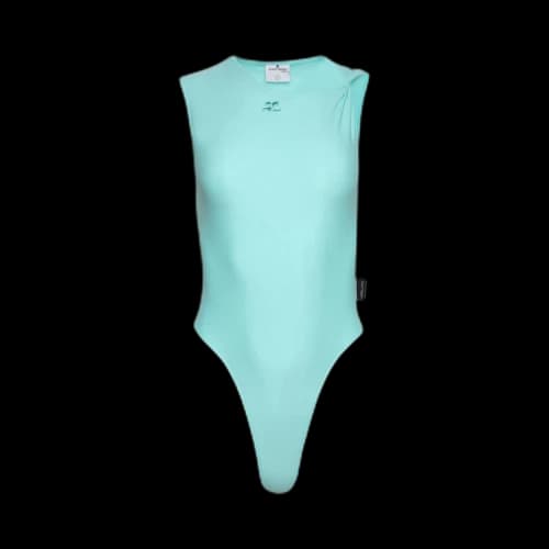 Courrèges Twist Bodysuit 'Turquoise'