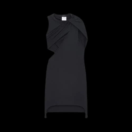 Courrèges Twist Jersey Tech Dress 'Black'