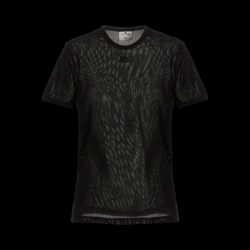 Courrèges Mesh T-Shirt 'Black'