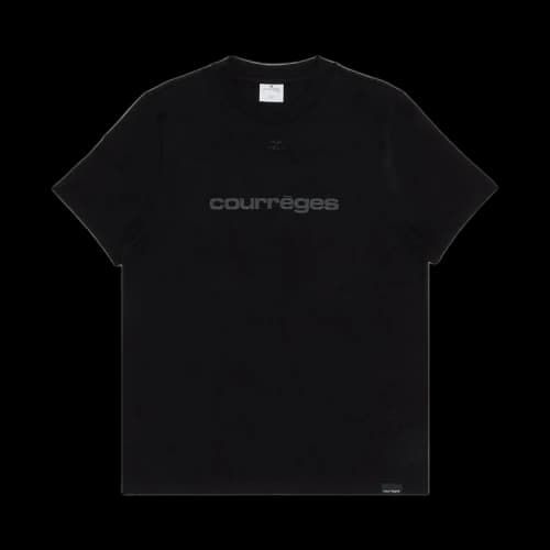 Courrèges Cotton Shell Classical T-Shirt 'Black'