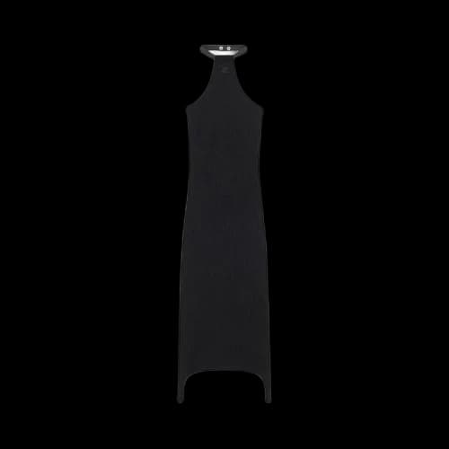 Courrèges Rib Knit Suspender Dress 'Black'