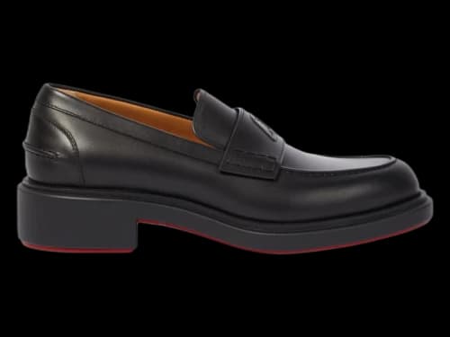 Christian Louboutin Urbino Moc Flat Loafers Black