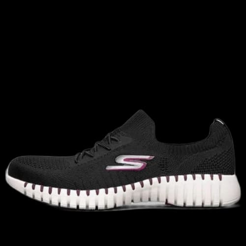 Skechers Go Walk Smart Running Shoes Black/White/Purple (Women's)