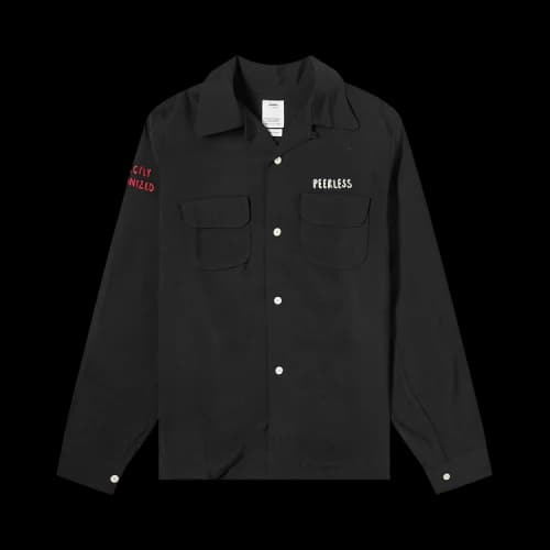 Visvim I.Q.W.T. Keesey G.S. Long-Sleeve Shirt 'Black'