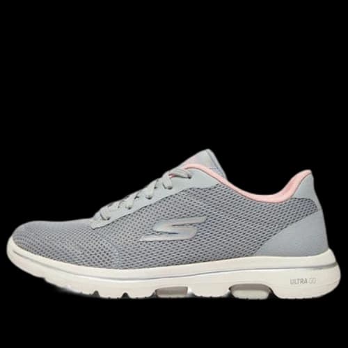 Skechers Go Walk 5 'Gray Pinkred' (Women's)