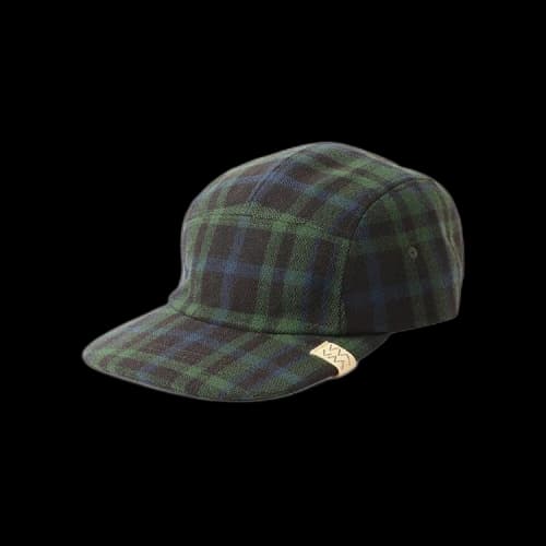 Visvim Buffalo Check Camp Cap 'Green'