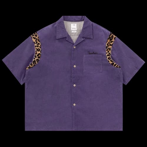 Visvim Wallis Down Short-Sleeve Shirt 'Purple'