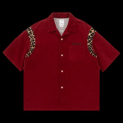 Visvim Wallis Down Short-Sleeve Shirt 'Red'