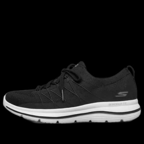 Skechers Go Walk Stretch Fit Running Shoes Black/White (Women's)