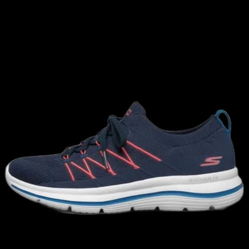 Skechers Go Walk Stretch Fit Sports Shoes Blue/White/Orange (Women's)