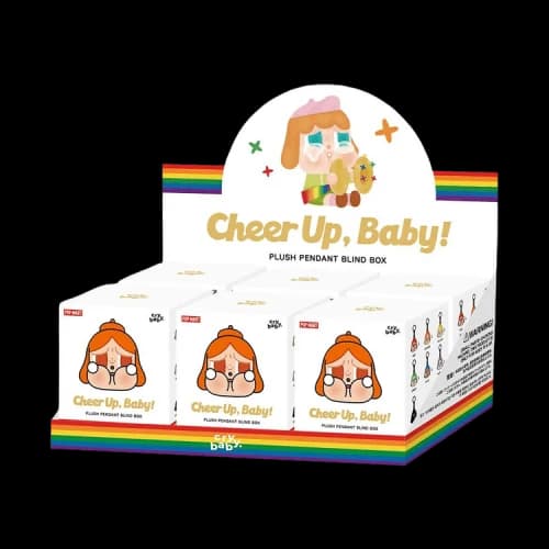 Pop Mart CRYBABY CHEER UP, BABY! Series Plush Pendant Sealed Case 'Mystery' (6 Blind Boxes)
