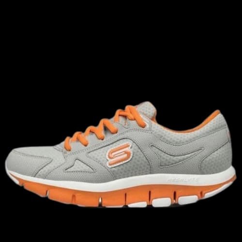 Skechers Liv Running Shoes Gray/Orange/White (Women's)