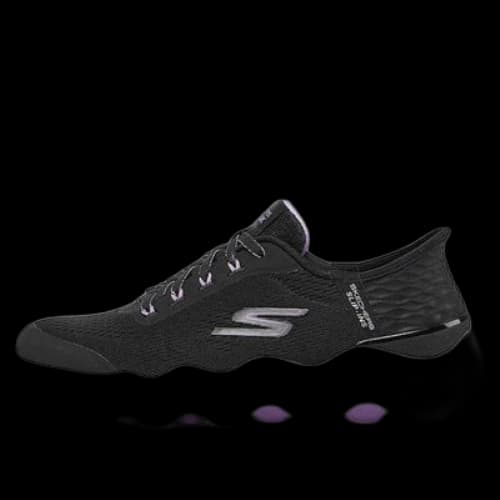 Skechers GO WALK Massage Fit 'Black Lavender' (Women's)