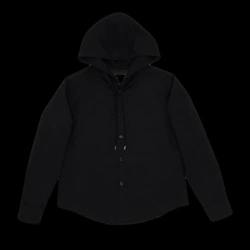 Courrèges Hooded Light Twill Shirt 'Black'