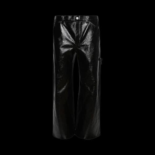 Courrèges Sailor Vinyl Baggy Pants 'Black'