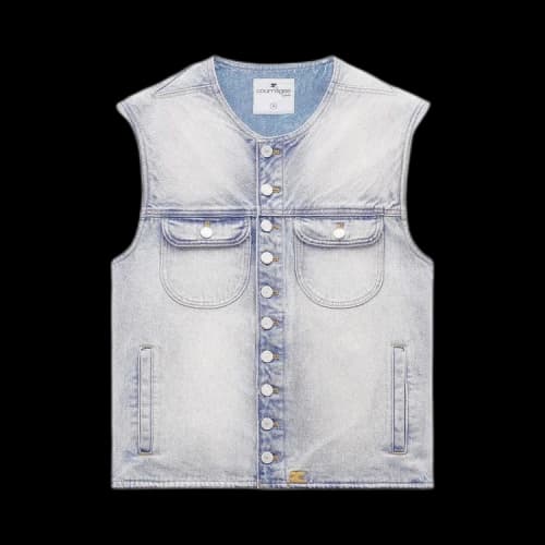 Courrèges Multiflex Denim Vest 'Blue'