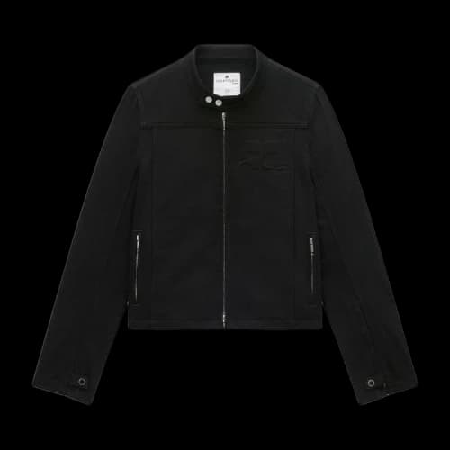 Courrèges Iconic Denim Biker Jacket 'Black'