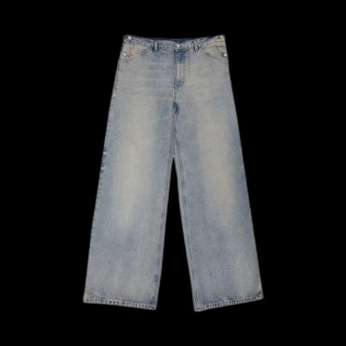Courrèges Denim Baggy Pants 'Light Blue Wash'