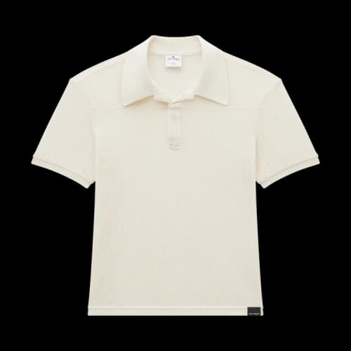 Courrèges Mesh Short-Sleeve Polo 'White'