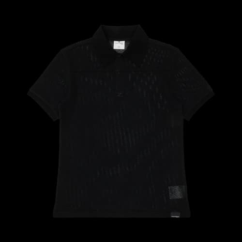 Courrèges AC Mesh Polo 'Black'