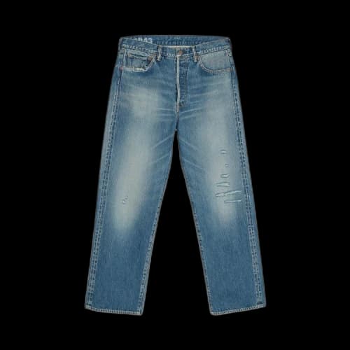 Visvim Social Sculpture 01 Wide Damaged-43 Jean 'Denim'