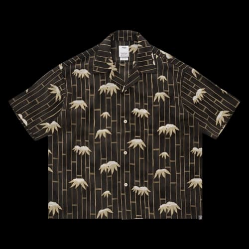 Visvim Copa Short-Sleeve Bamboo Shirt (Chirimen) 'Black'