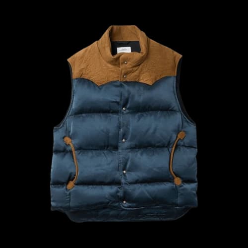 Visvim Colter Down Vest 'Navy'