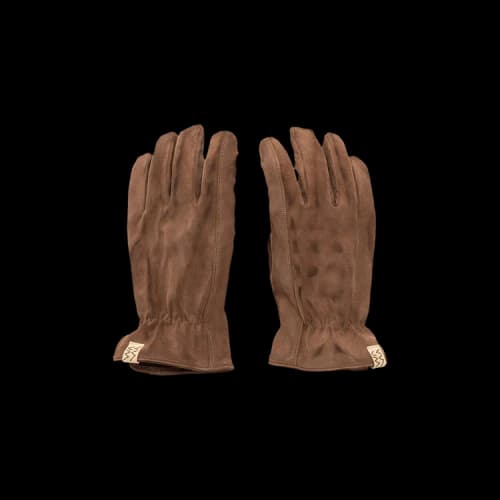 Visvim Leather Gloves DMGD 'Brown'