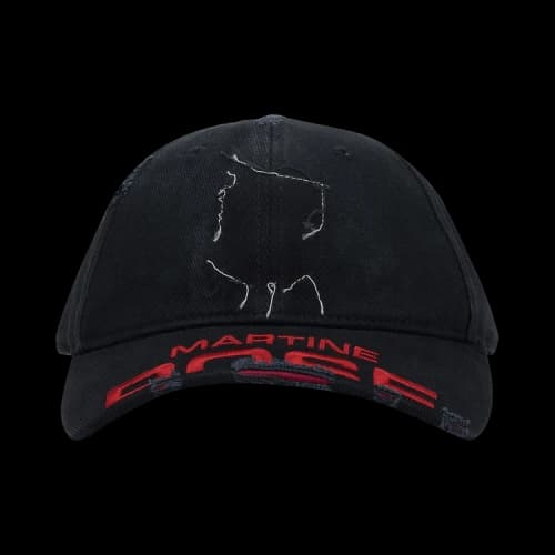 Martine Rose Cut Peak Cap 'Black'