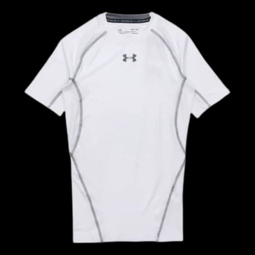 Under Armour Training Sports Tight Short Sleeve Tops White