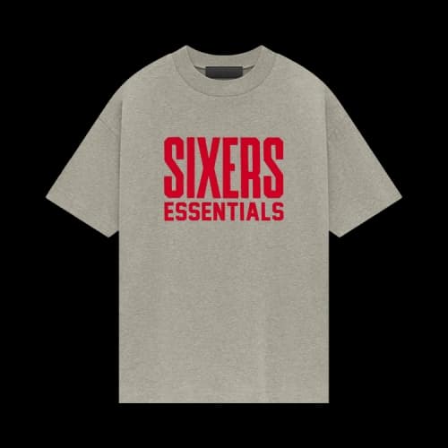 Fear of God Essentials x NBA Philadelphia 76ers Tee 'Grey Red'