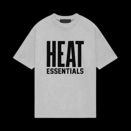 Fear of God Essentials x NBA Heat Tee 'Light Heather'