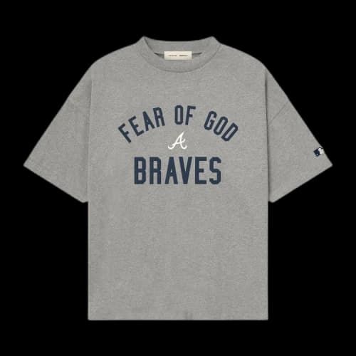 Fear of God Essentials Braves Tee 'Dark Heather'