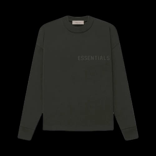 Fear of God Essentials Long-Sleeve Tee 'Off Black'