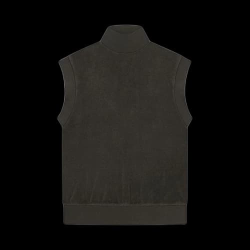 Fear of God Essentials Pullover Terry Mockneck Vest 'Off Black'